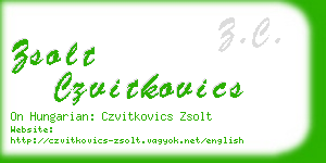 zsolt czvitkovics business card